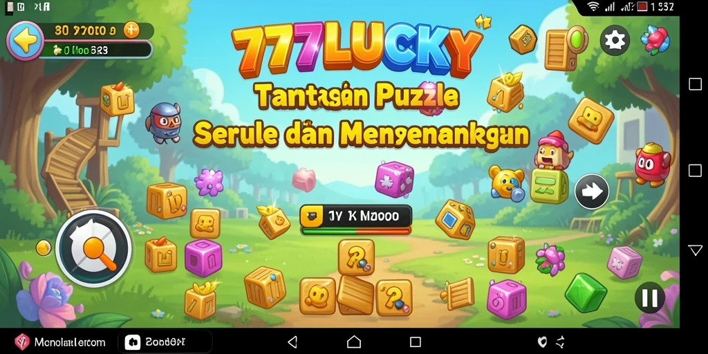 Tampilan gameplay 777LUCKY dengan berbagai teka-teki yang menarik.