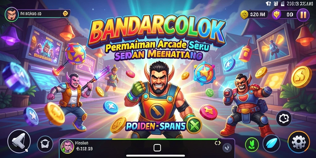 Tampilan gameplay seru dan menantang dari BANDARCOLOK.