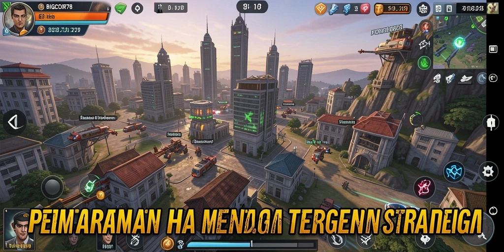 Tampilan gameplay BIGCOR78 yang menegangkan dalam Tower Defense.
