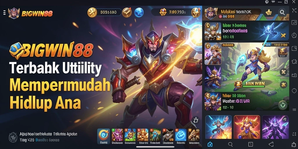 Tampilan utama BIGWIN88 menampilkan alat bantu yang intuitif.