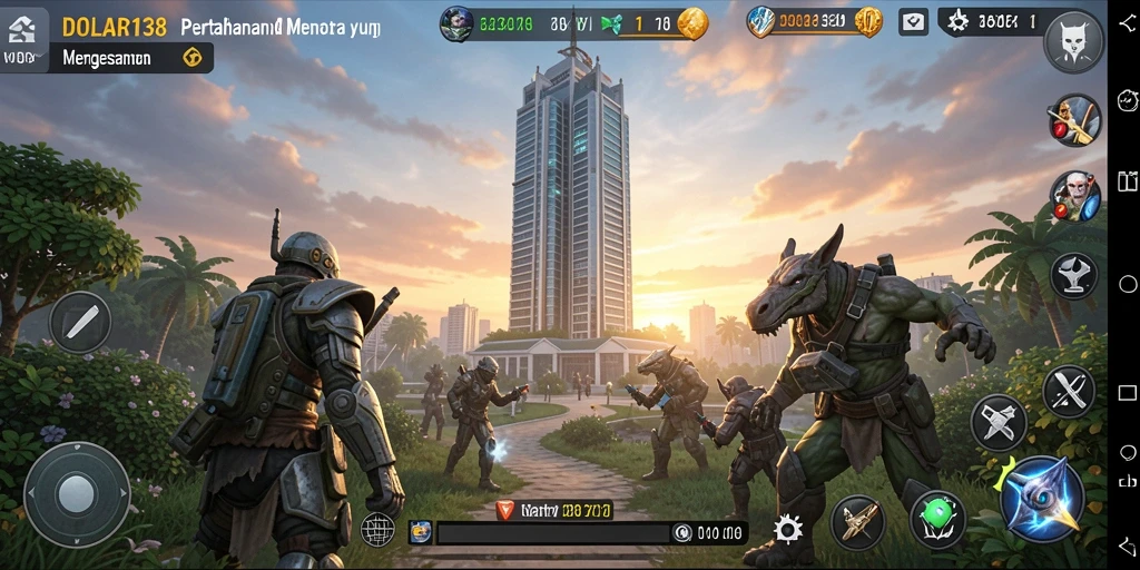 Gameplay menara pertahanan yang seru dan strategis di DOLAR138.