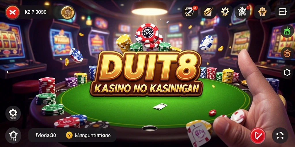 Screenshot gameplay Kasino menampilkan aksi mendebarkan dalam <strong>DUIT8</strong>.