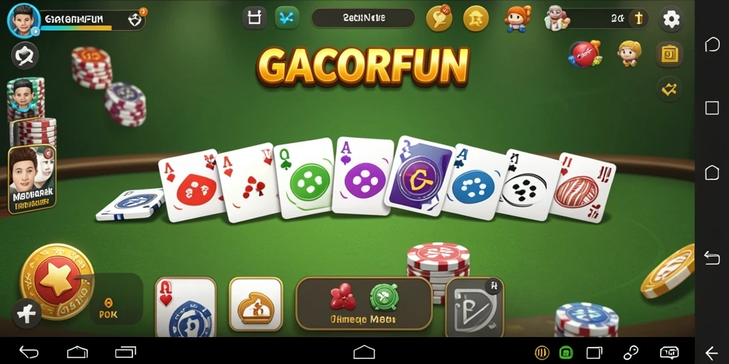 Tampilan gameplay seru dalam GACORFUN dengan pemain aktif.