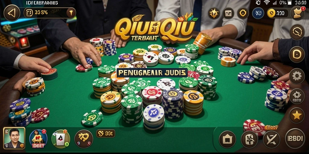 Screenshot gameplay QiuQiu di IDEBET menunjukkan aksi seru dan interaksi pengguna.