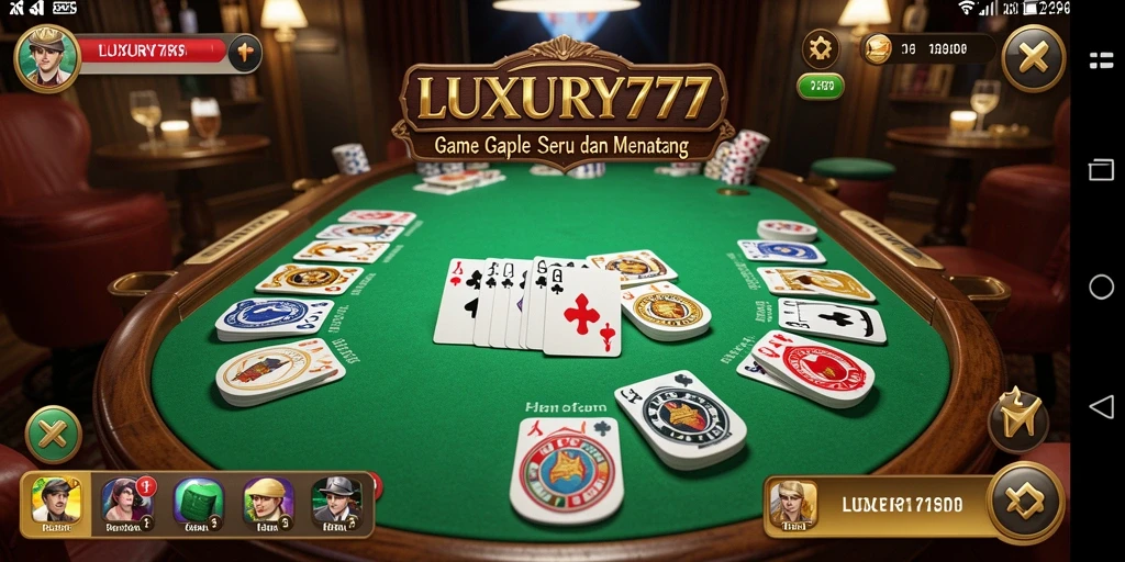 Tampilan gameplay LUXURY777 yang menarik dan menyenangkan.