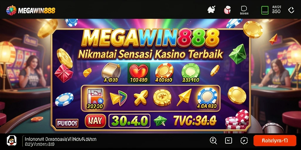 Tampilan menarik dari gameplay MEGAWIN888 yang menggugah semangat Kasino.