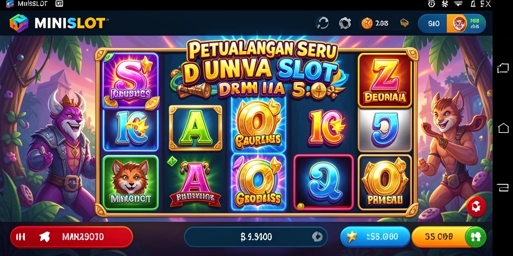Tampilan gameplay seru dalam MINISLOT yang penuh petualangan.