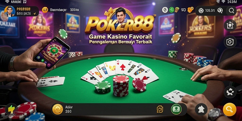 Tampilan gameplay POKER88 yang menarik dan penuh aksi.
