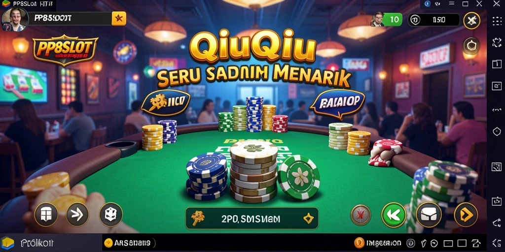 Tangkapan layar dari gameplay PP8SLOT yang menampilkan keseruan bermain QiuQiu.