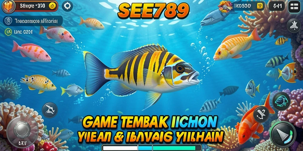 Tampilan dinamis gameplay menyenangkan dalam SEE789 Tembak Ikan.