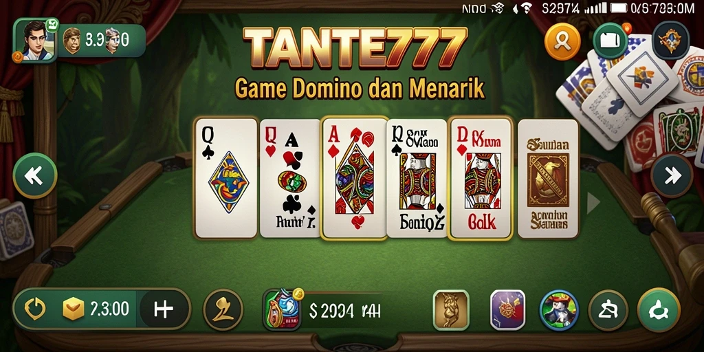 Tampilan gameplay Domino yang menarik dalam TANTE777