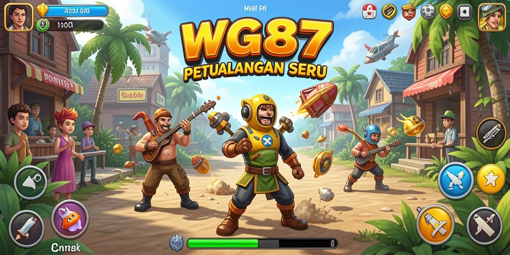 Tampilan menarik gameplay Arcade yang seru dan penuh warna.